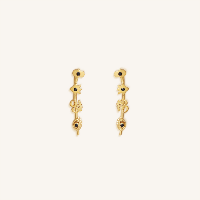 Mystic Guardians Multi-Stone Ear Climbers