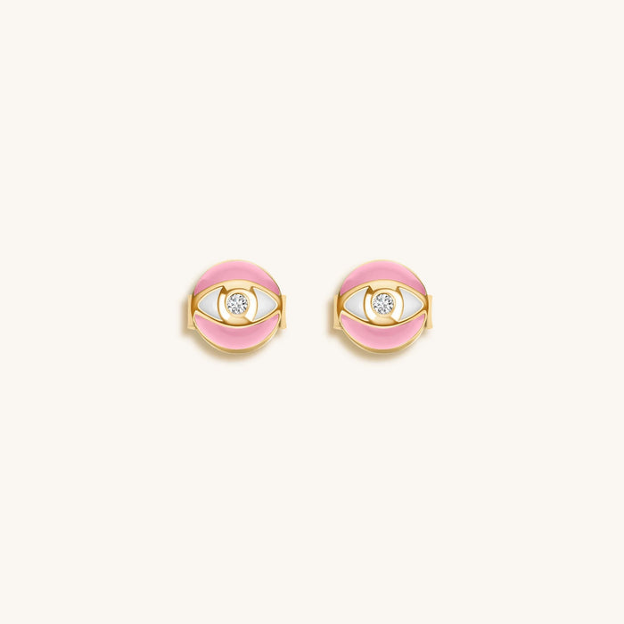 Subtle Guardian Evil Eye Earrings