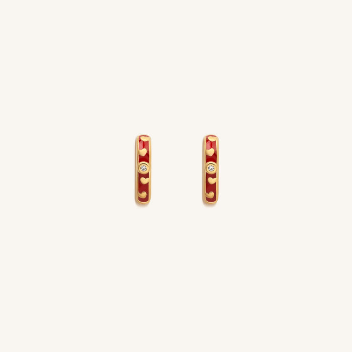 Limitless Love Gold Heart Hoop Earrings