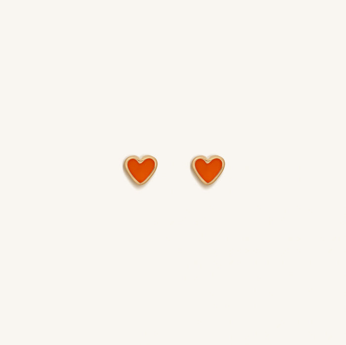 Unwavering Support Red Heart Earrings