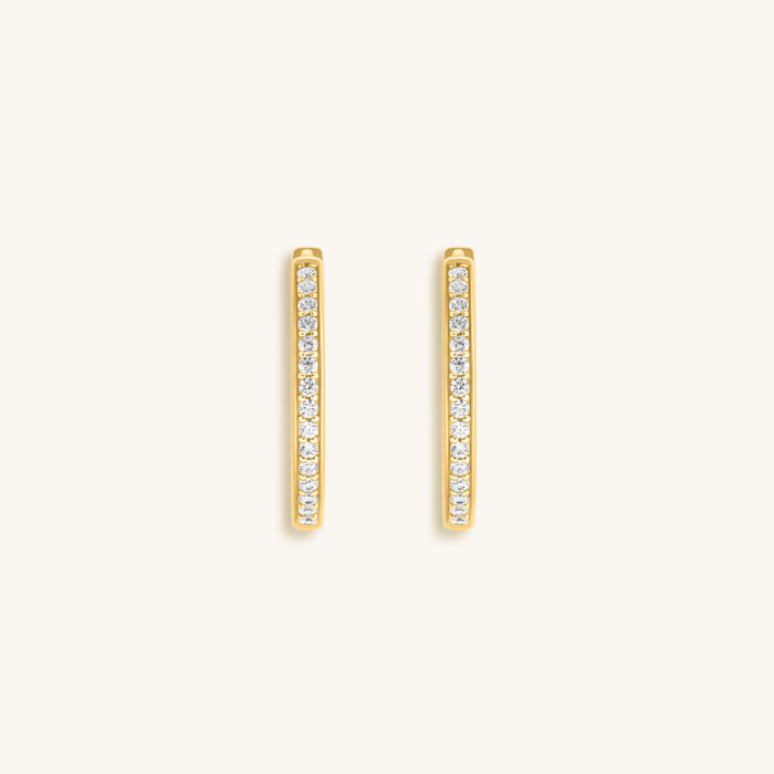 Sparkling Soul - Gold Hoop Earrings