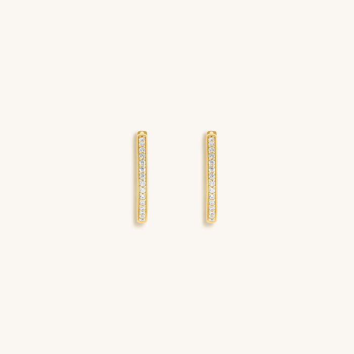 Wheel of Stars Gold Hoop Earrings