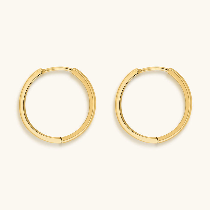 Eternal Circle Gold Hoop Earrings