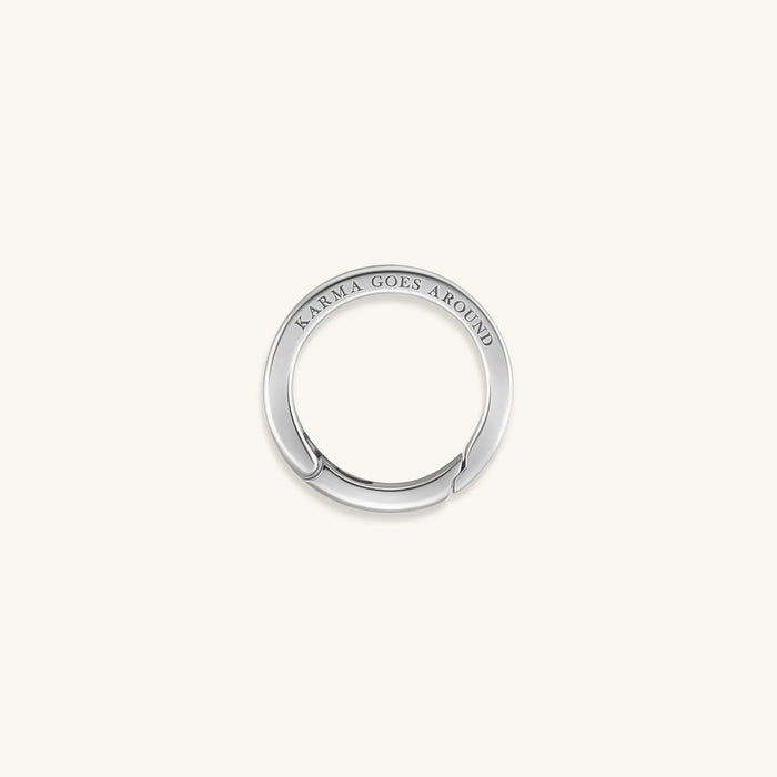 Positive Outcome Silver Karma Circle Lock