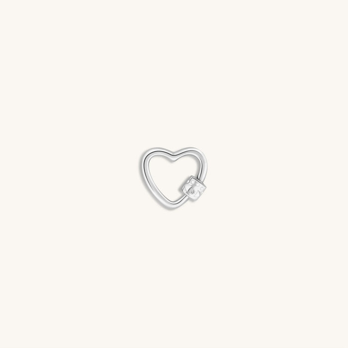 Latched in Love - Silver Heart Lock