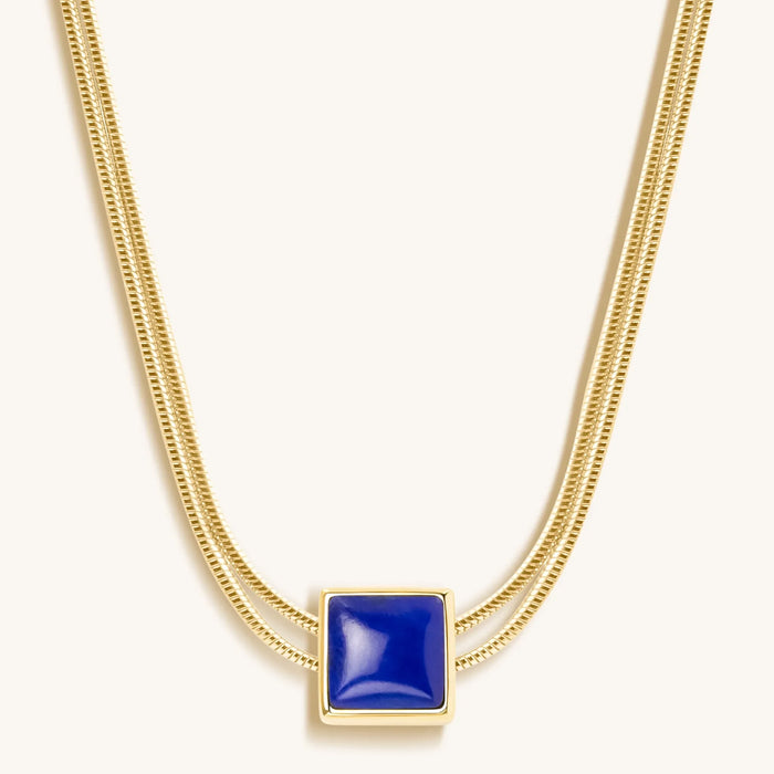 Manifest & Believe Lapis Lazuli Evil Eye September Birthstone Necklace