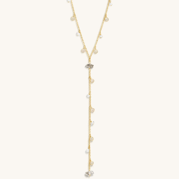 Diamond Mind Gold Rosary Necklace