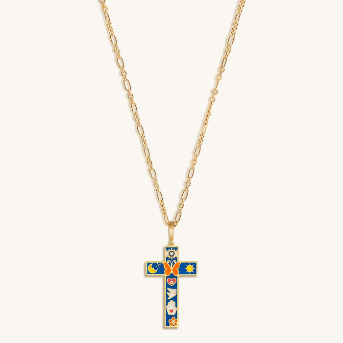 Infinite Trust Cross Charm Necklace