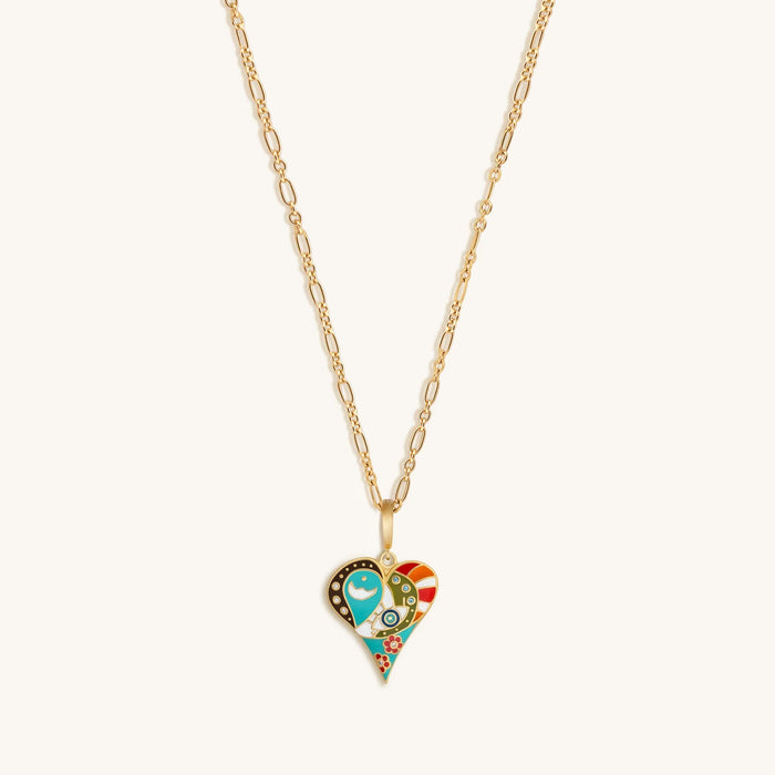 Expansive Love Heart Charm Necklace
