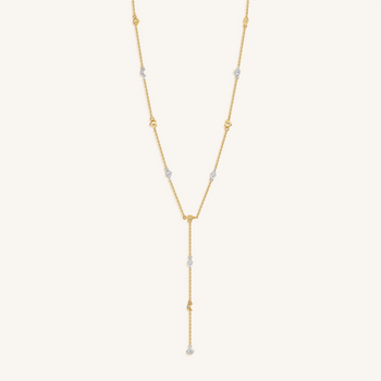 Guided Path Multi-Charm Lariat Necklace