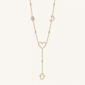 Radiant Harmony Multi-Charm Necklace