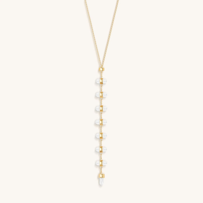 Magnified Vibrations Clear Quartz Necklace