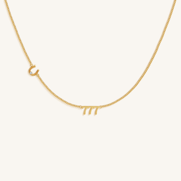 777 Lucky Horseshoe Necklace