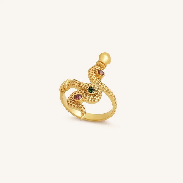Serpent Spirit Watermelon Tourmaline Ring