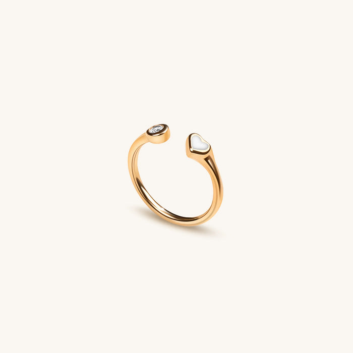 Pure Love Heart Petite Gold Ring