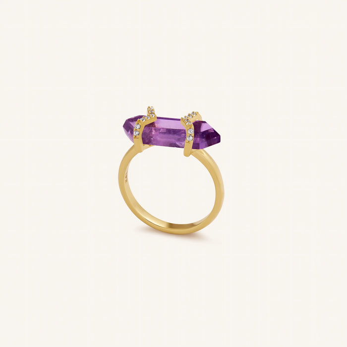 Elevated Wisdom Amethyst Ring