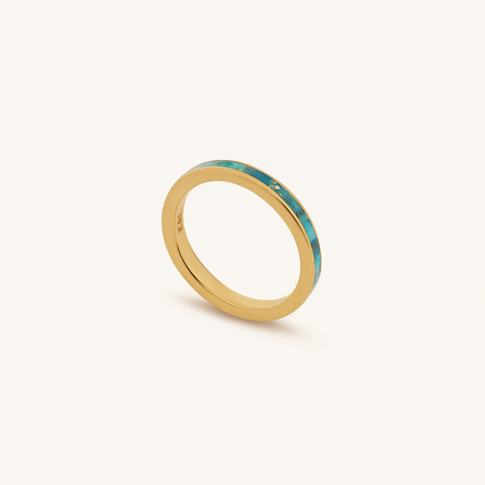 Luminous Soul Turquoise Gold Ring