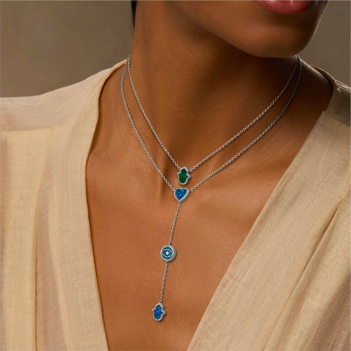 Tranquil Light Silver Necklace Set