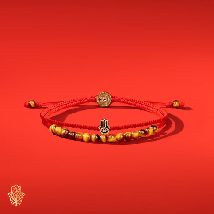 Mighty Protector - Tiger's Eye Stone Wrap Bracelet