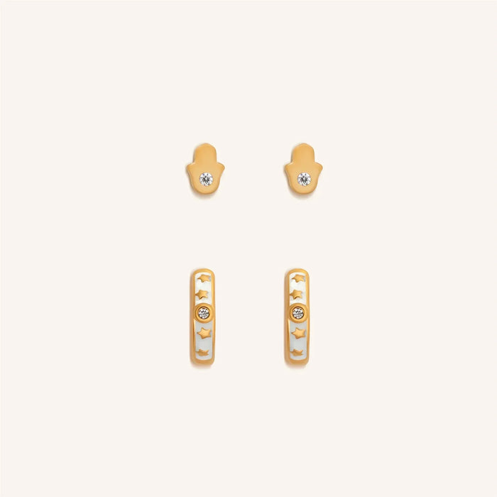 Perfect Alignment Diamond Earring Set
