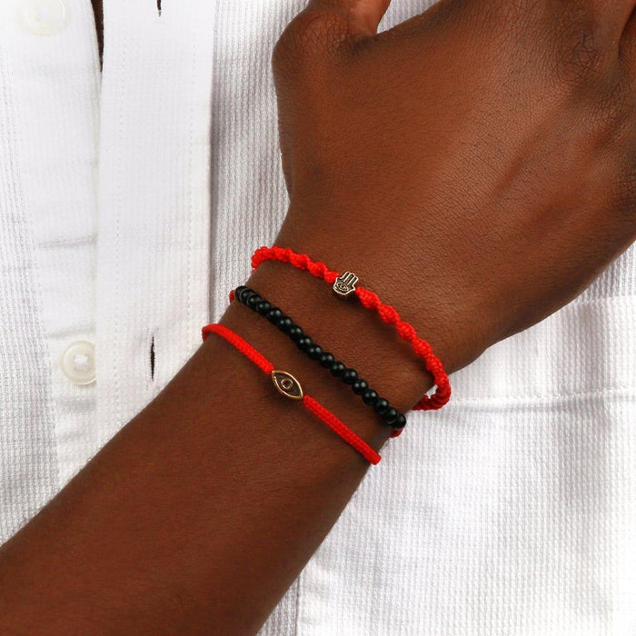 Karma and Luck Bracelet - Guardian of Blessing Men's Red String Bracelet