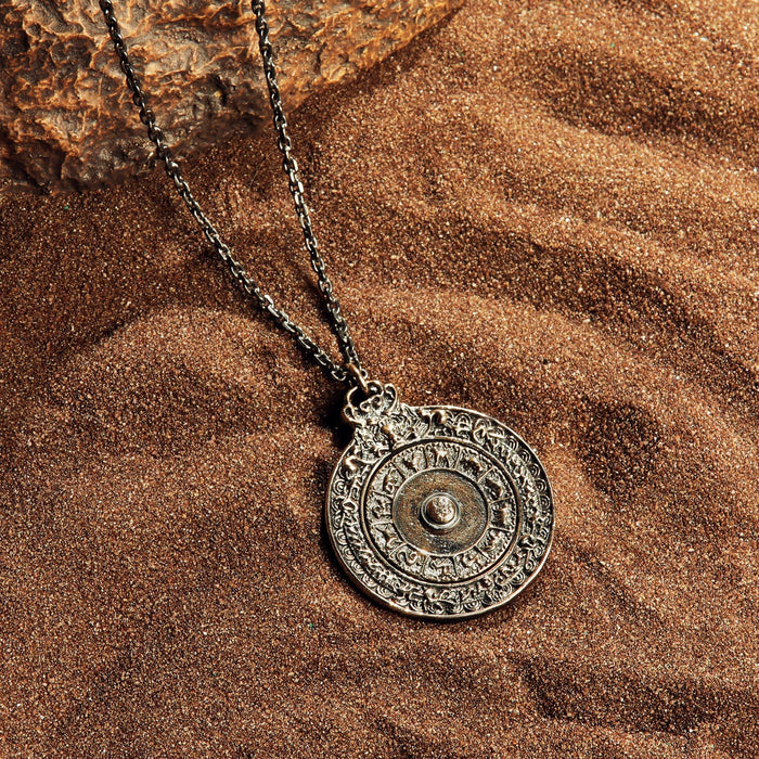 Karma and Luck Necklace - Origin of the Universe - Spinning Wheel Chinese Zodiac Necklace