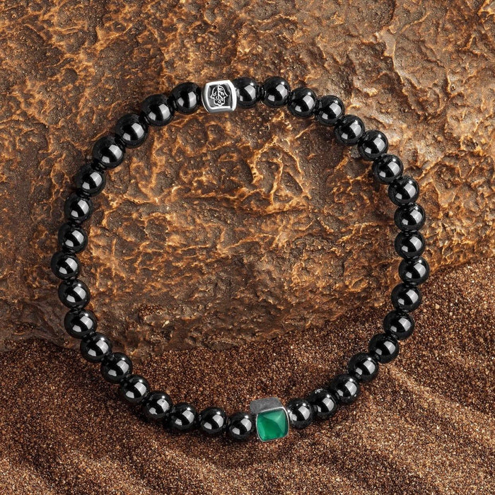 Karma and Luck Bracelets - Mens - Enduring Love – May Birthstone Emerald Onyx Bracelet