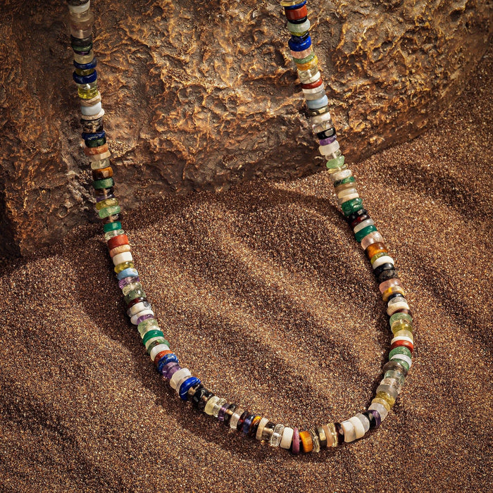 Karma and Luck Necklaces - Mens - Strong and Bold - Mix Heishi Necklace