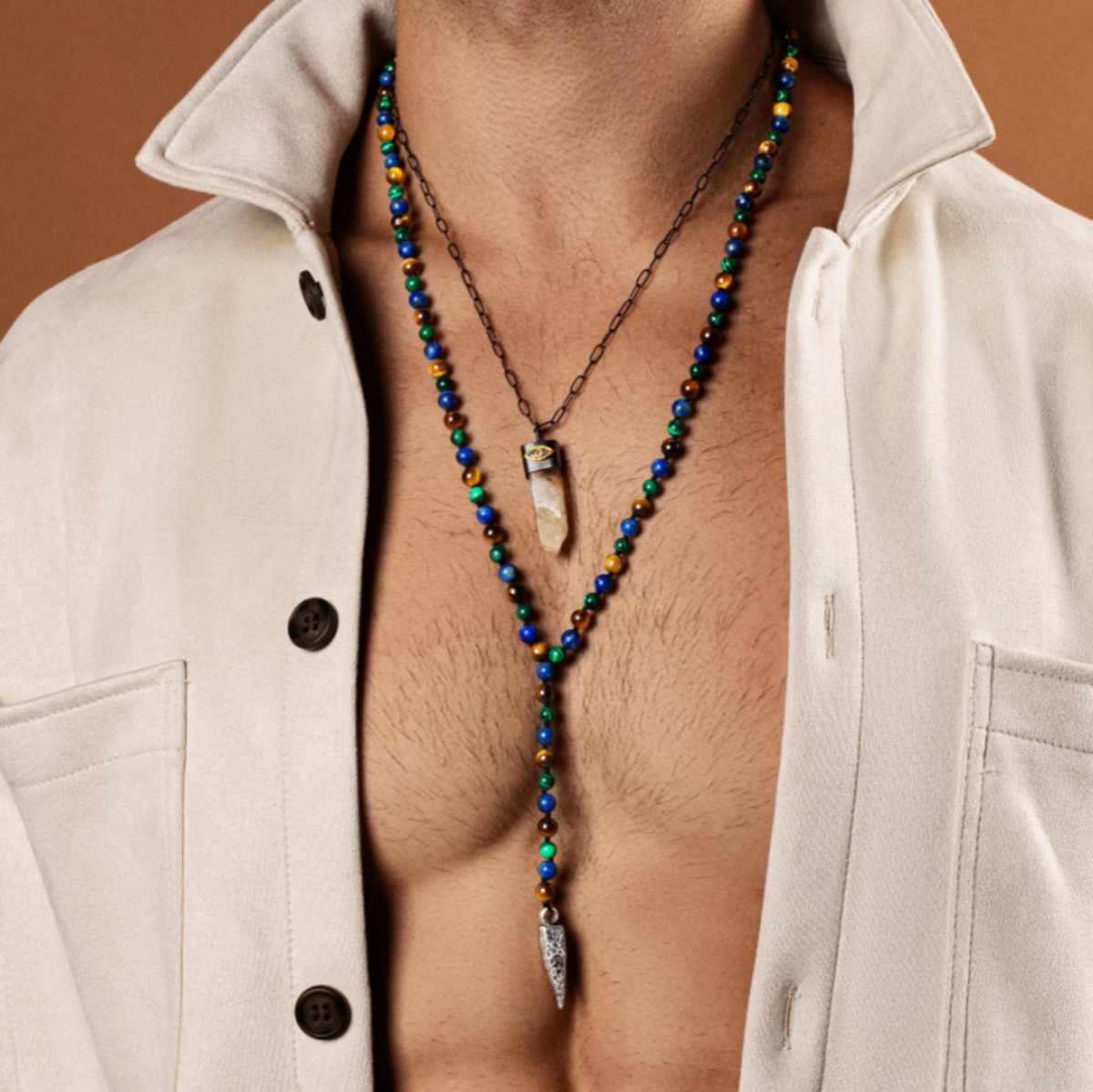 Malachite Necklace for Men