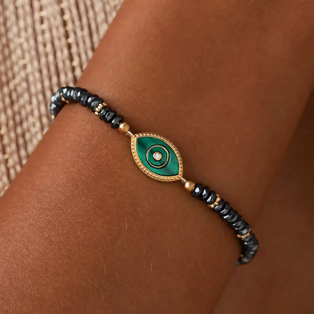 Protective Harmony Hematite & Malachite Bracelet