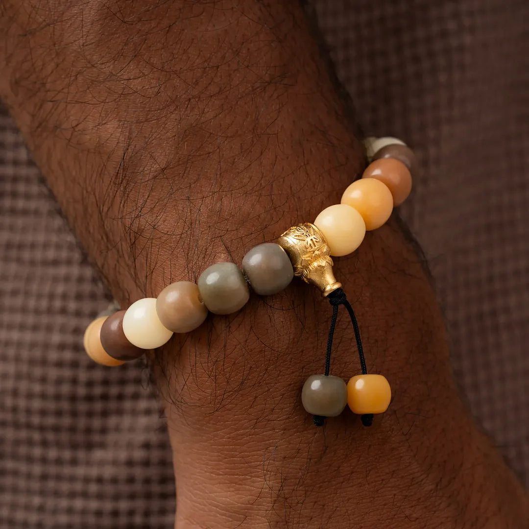 Serene Wisdom Buddhism Wood Guru Bracelet