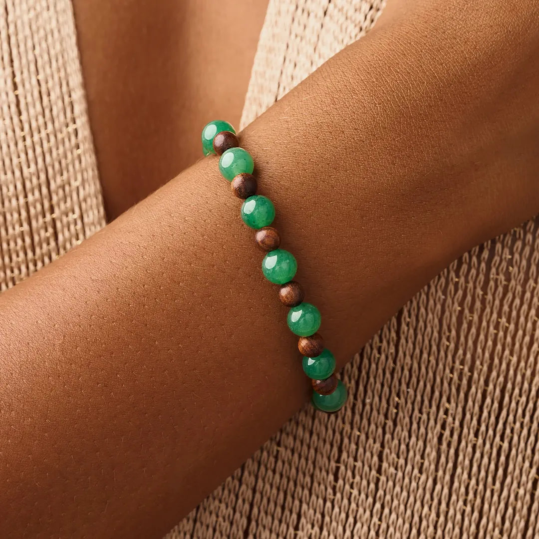 Divine Composure Agarwood & Jadeite Bracelet