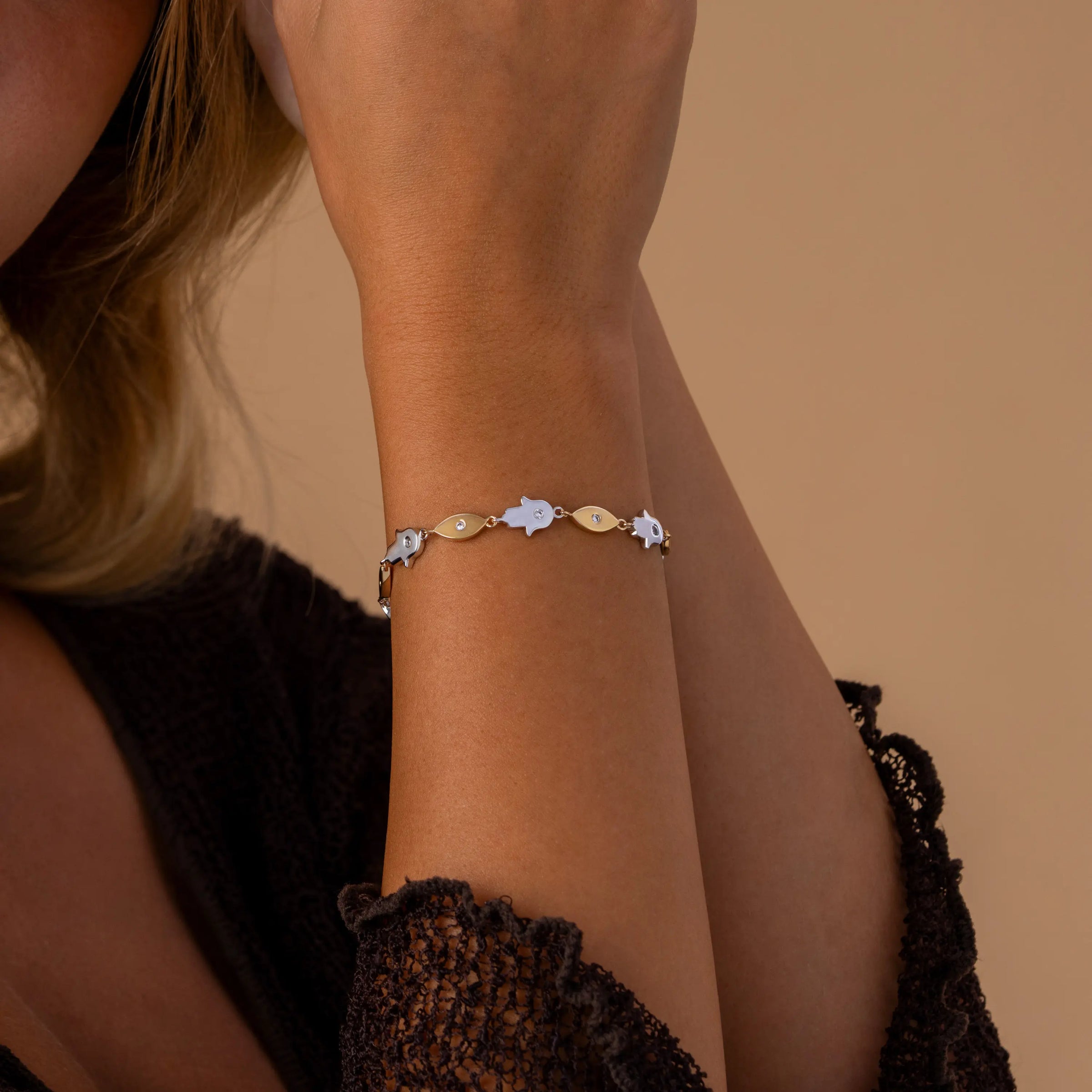 Fortune Alignment Evil Eye & Hamsa Bracelet