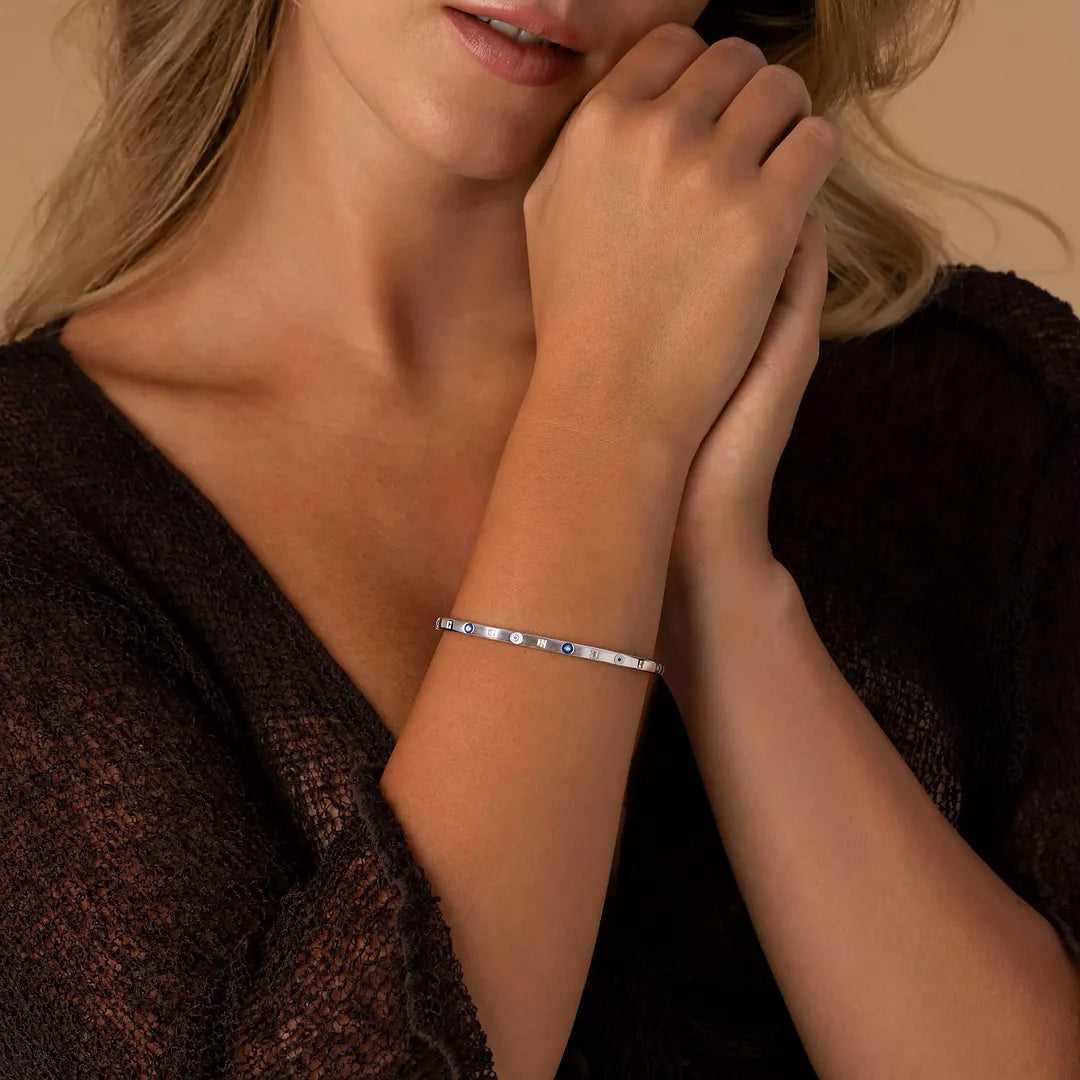 Watchful Light Evil Eye Bangle Bracelet