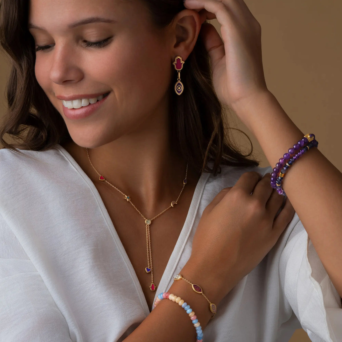 Starlit Serenity Multi-Symbol Necklace