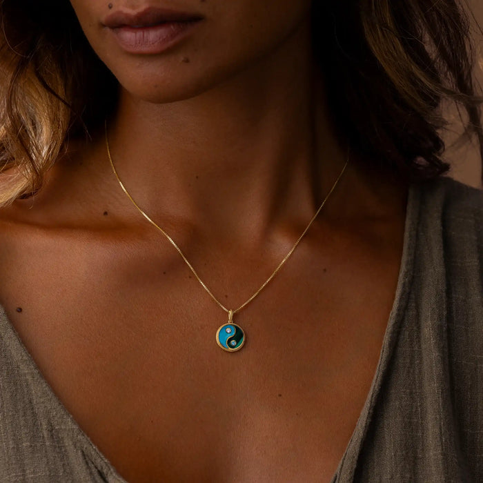 Guided Abundance Hamsa Multi-Stone Necklace