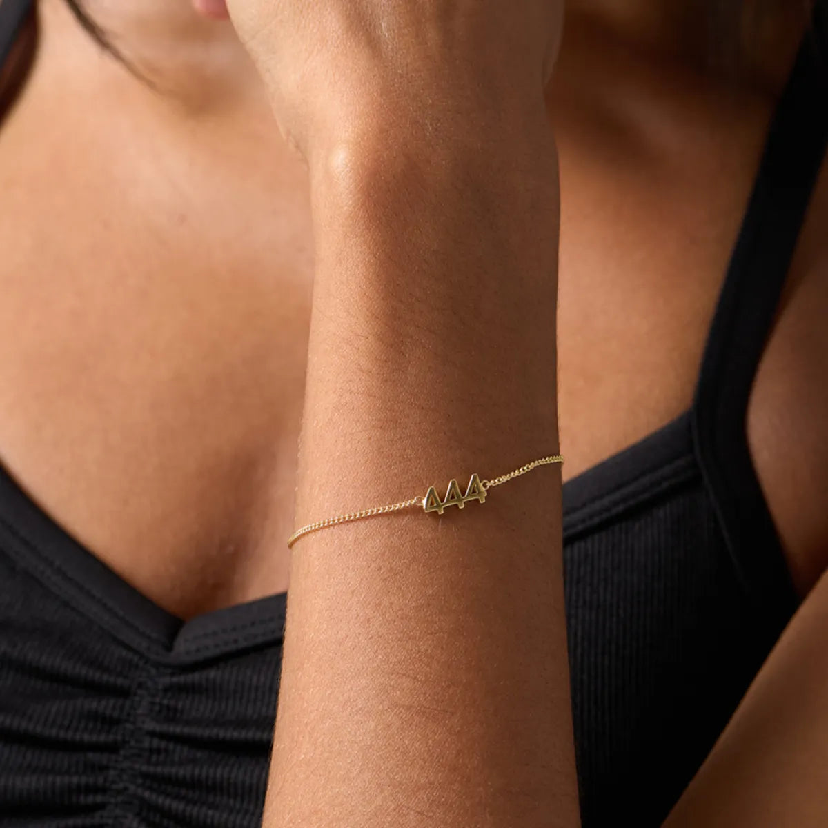 444 Steadfast Protection Chain Bracelet