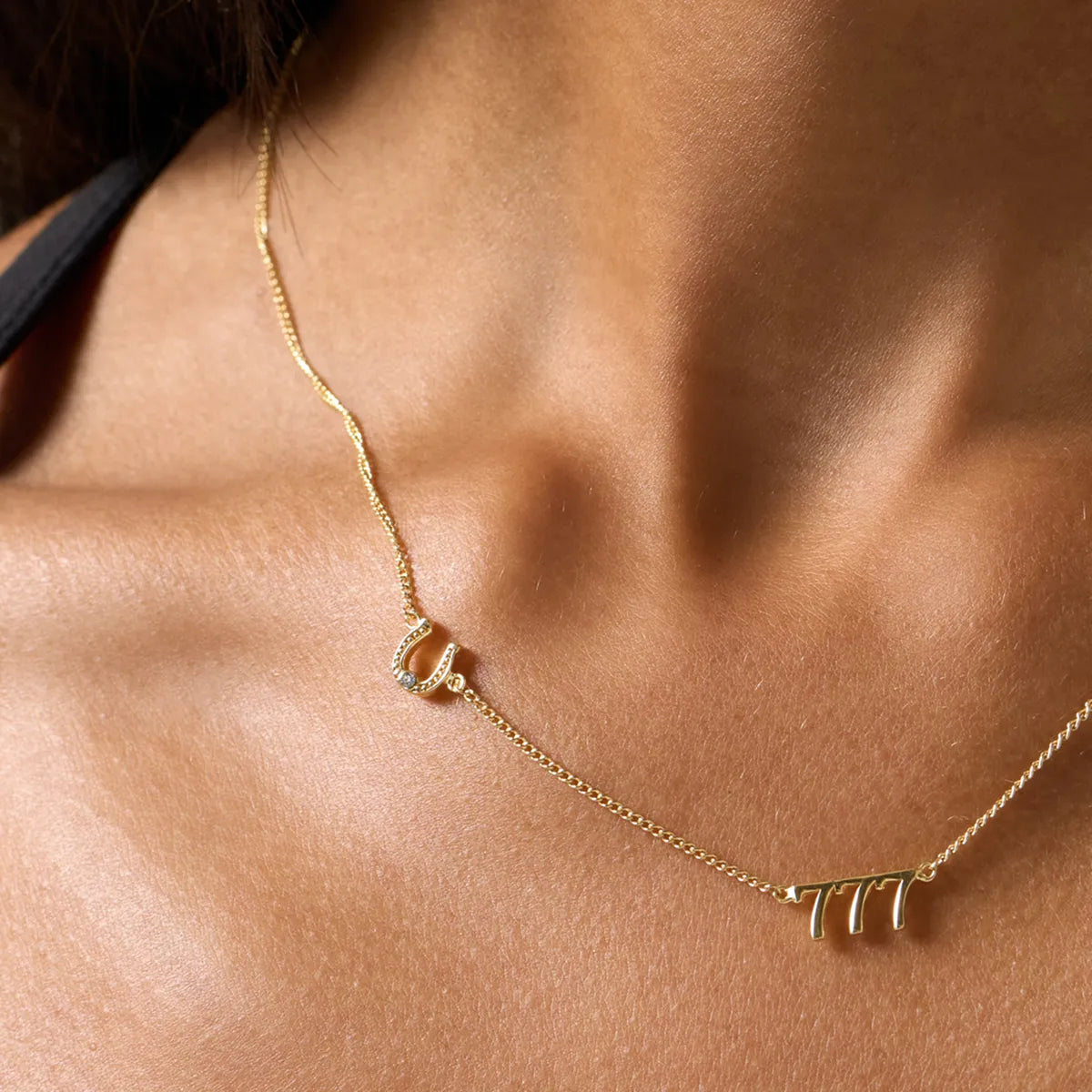 777 Lucky Horseshoe Necklace