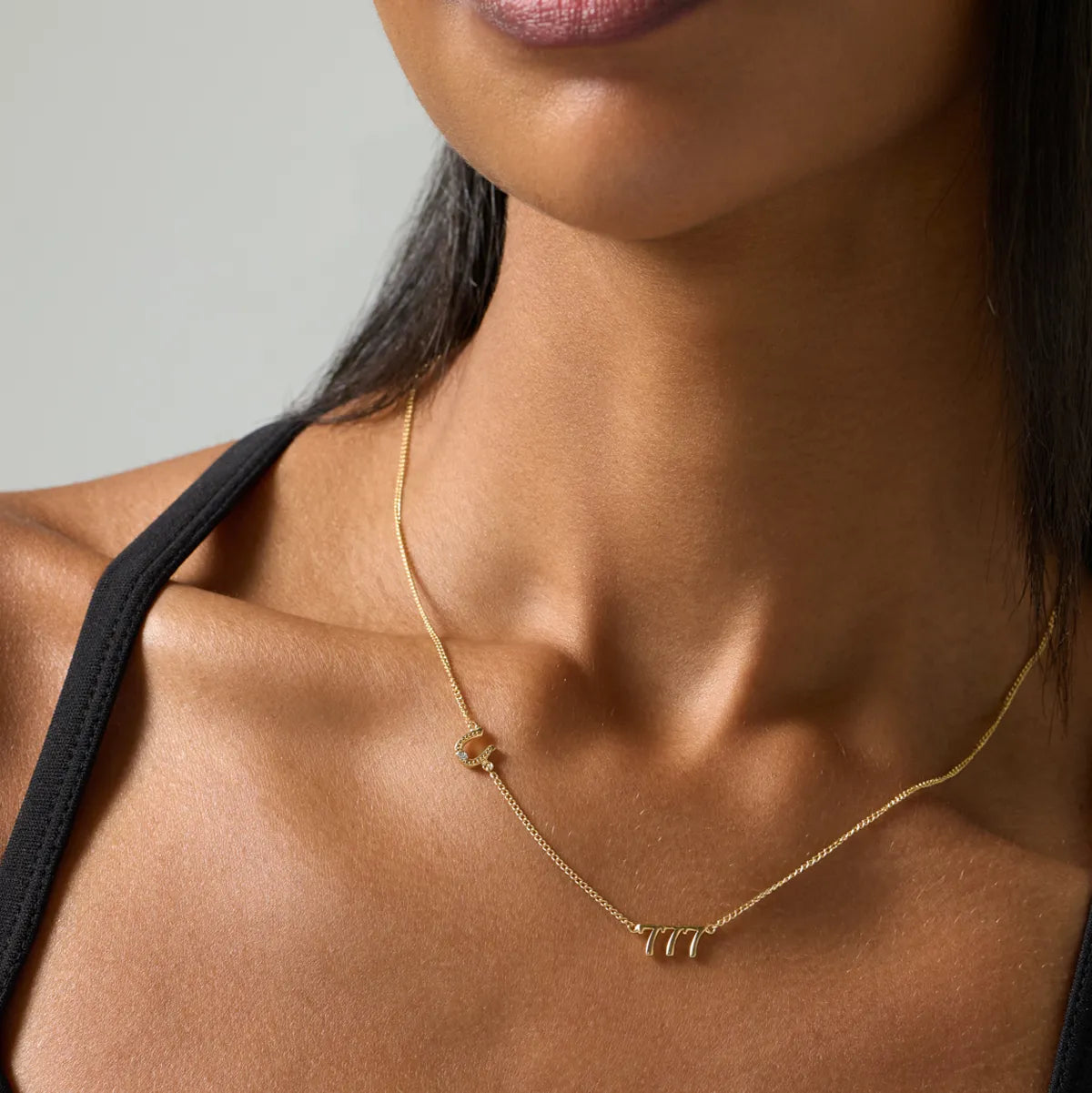 777 Lucky Horseshoe Necklace
