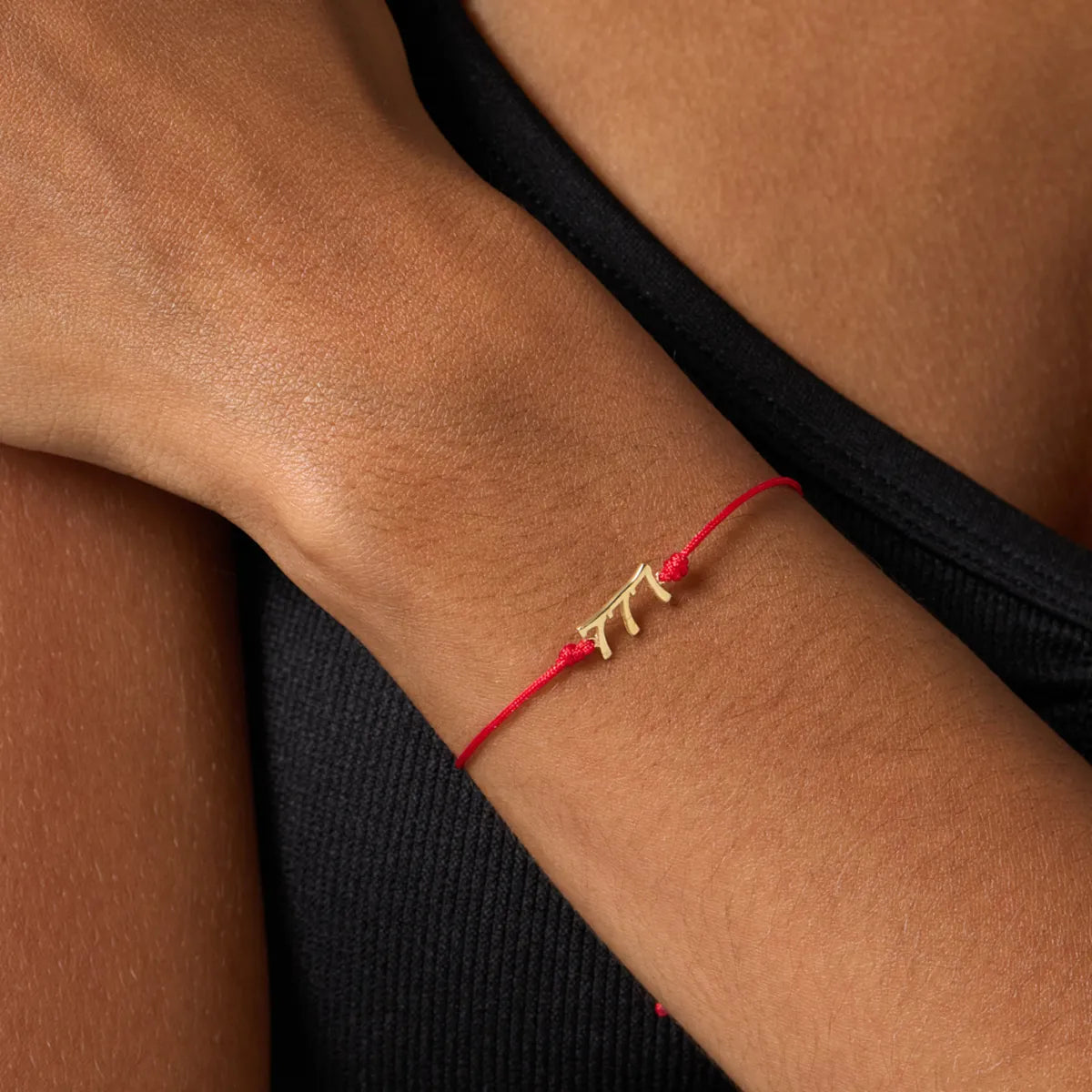 777 Fortune Red String Bracelet
