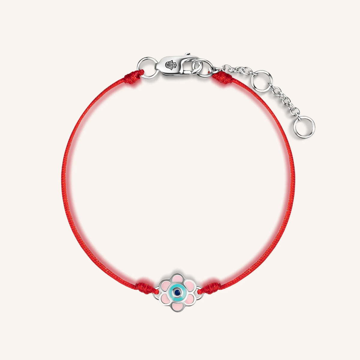 Delicate Longevity - Flower Red String Bracelet