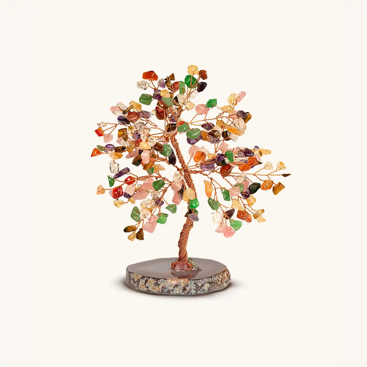 Invigorated Spirit Multi-Stone Feng Shui Tree