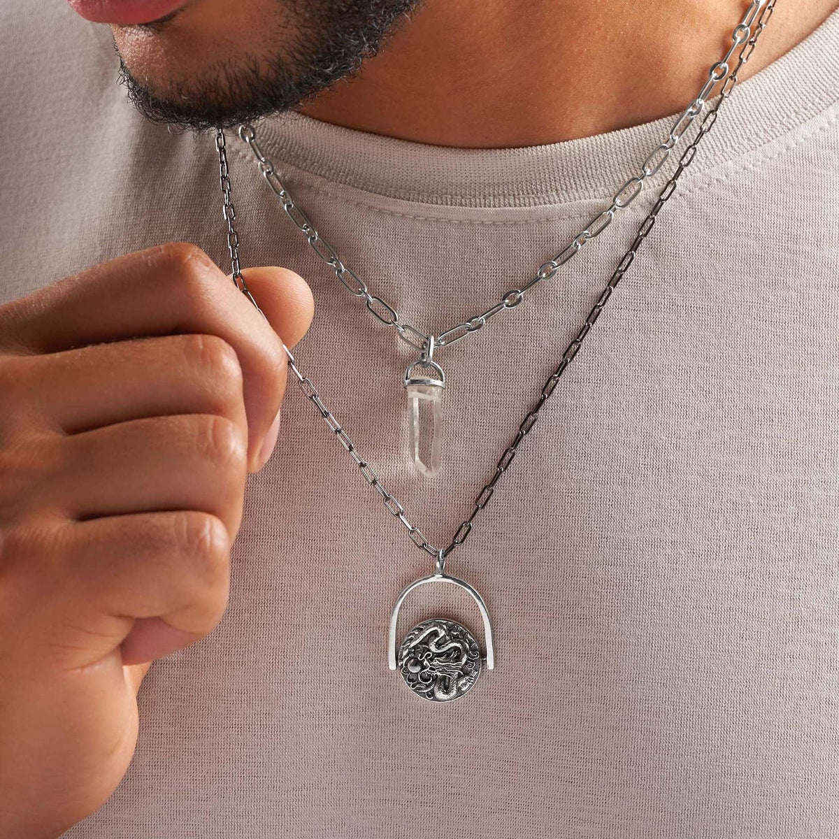 Boundless Bond - Men’s Silver Necklace