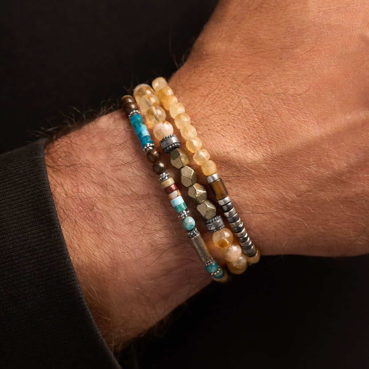 Solar Equilibrium Tiger’s Eye & Citrine Bracelet