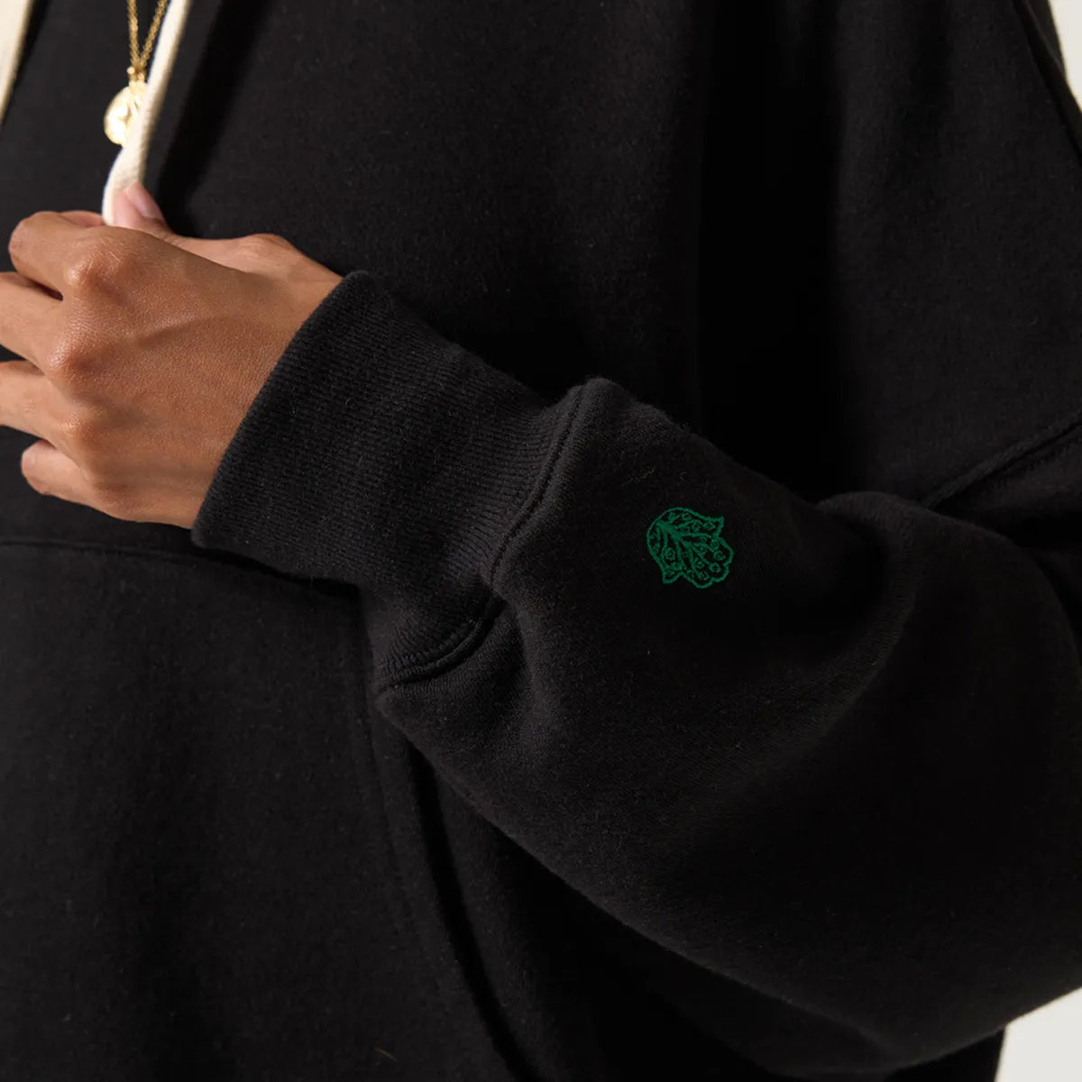 444 Olsen Black Hooded Sweatshirt