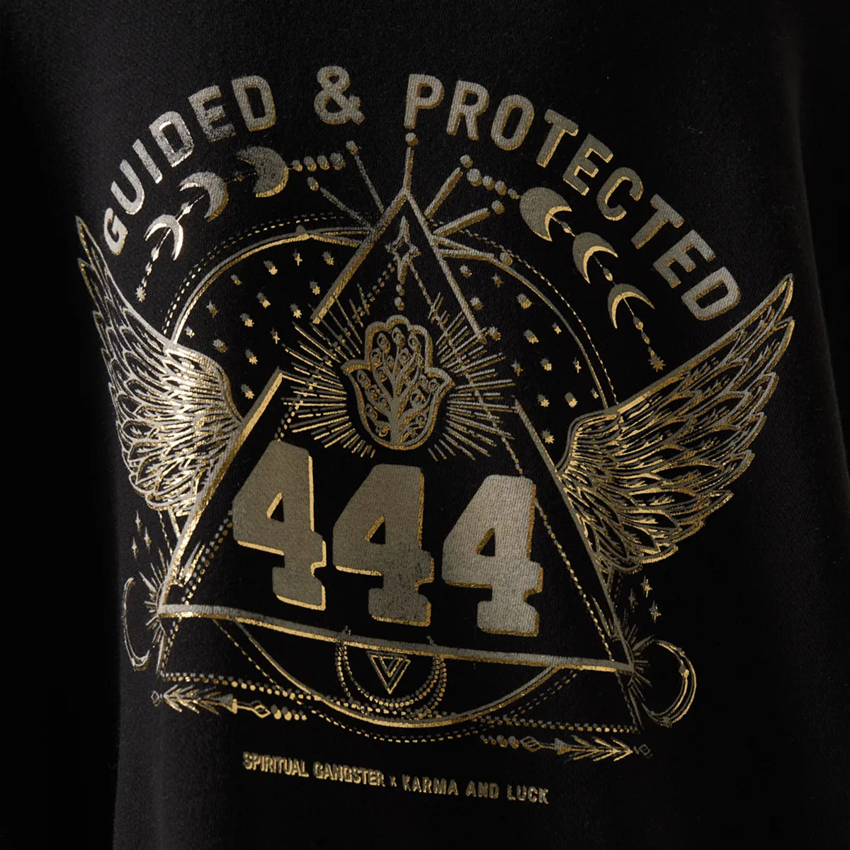 444 Olsen Black Hooded Sweatshirt
