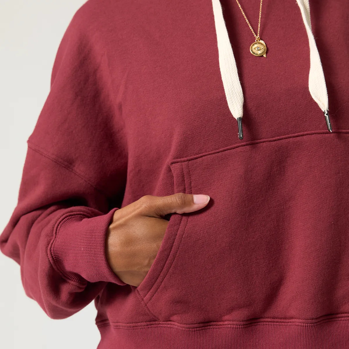 777 Olsen Burgundy Hooded Sweatshirt
