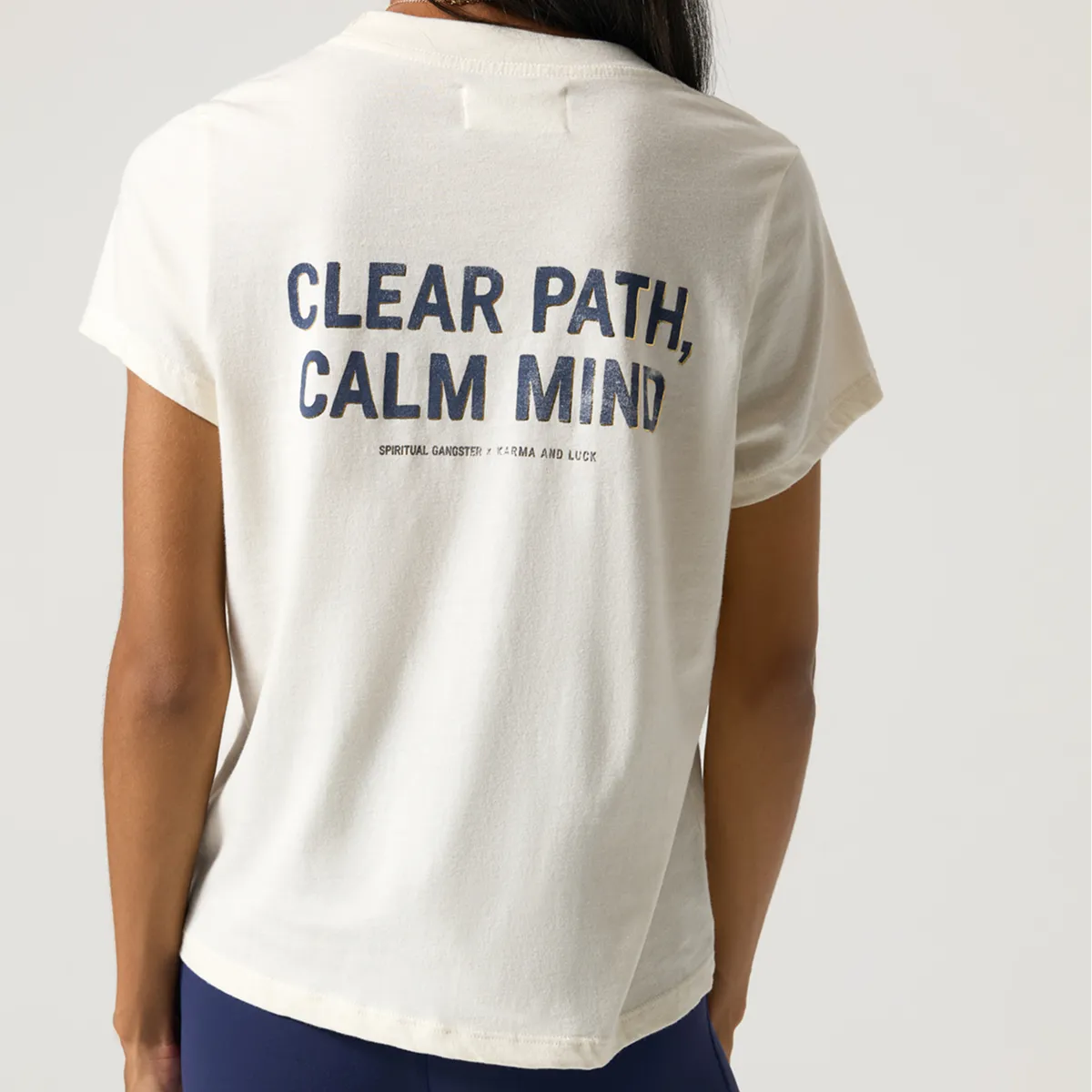 222 Lila Vintage White Tee