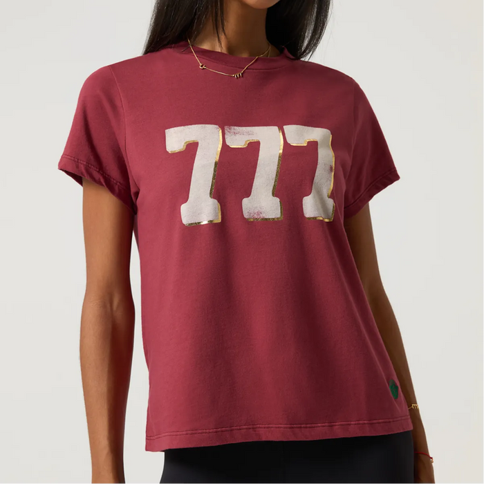 777 Lila Burgundy Tee