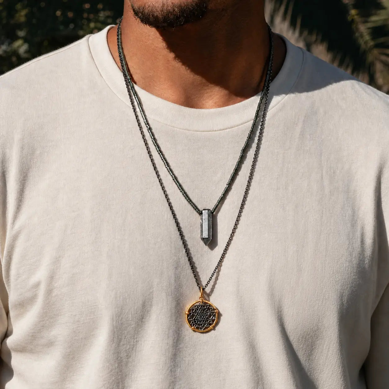 Spiritual Abundance Sri Yantra Pendant Necklace